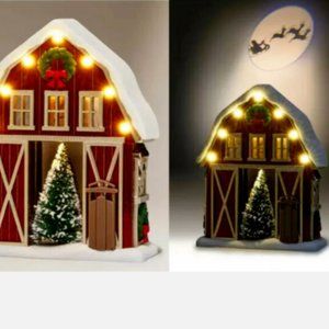Bath and Body Works 2021 Winter Christmas Santa Barn Projector nightlight scent